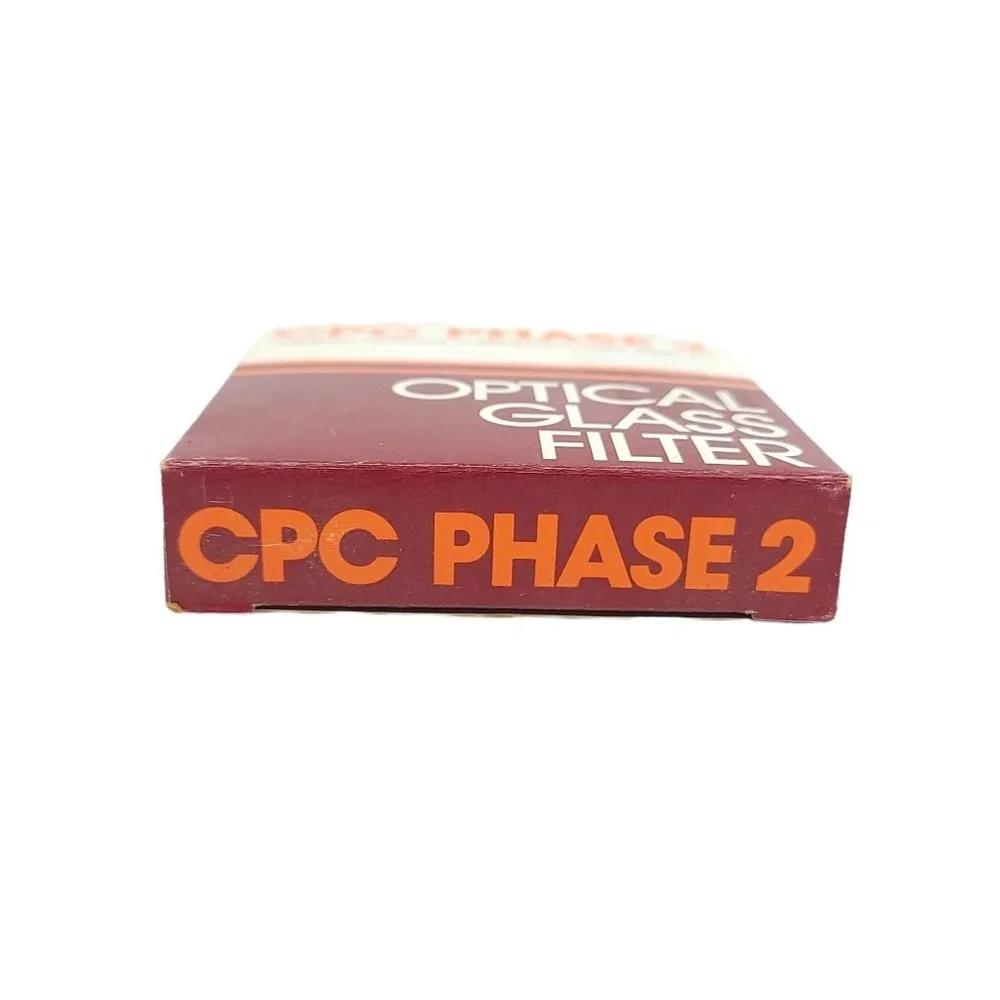 CPC Phase 2 55mm Yellow Camera Lens Filter Optical Glass Screw On Case Box Japan